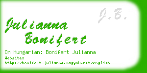julianna bonifert business card